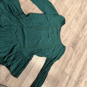 Maurices Green Long Sleeve Blouse